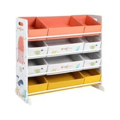 Meuble à jouets blanc