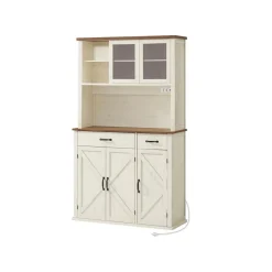 Meuble de rangement avec éclairage et chargeur