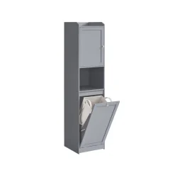 Meuble de salle de bain 40 x 40 x 170 cm blanc nuage