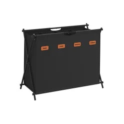 Panier à linge de 115 l en x pliable gris ardoise