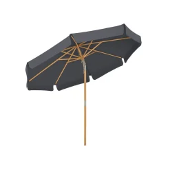 Parasol bois Ø3 m gris