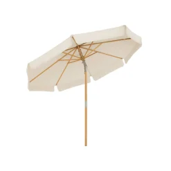 Parasol bois Ø3 m gris