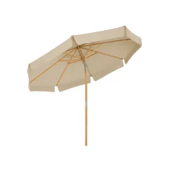 Parasol bois Ø3 m gris