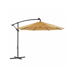 Parasol LED Ø3 m beige
