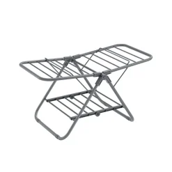 Petit étendoir à linge 44 x 101 x 54 cm en métal blanc nuage