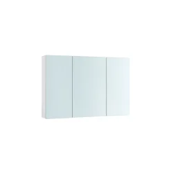 Placard avec miroir 3 portes blanc