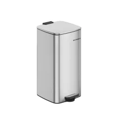 Poubelle de cuisine à pédale en acier 30 L blanc nuage