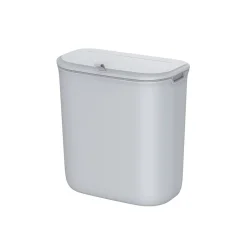 Poubelle de cuisine suspendue 9L gris