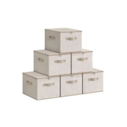 Sac de Rangement Lot de 6 Gris Tourterelle
