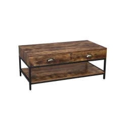 Table basse tiroirs industriel
