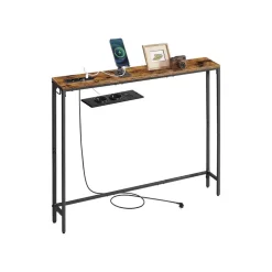 Table console avec multiprise et crochet