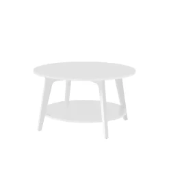 Table de salon à 2 niveaux 80 x 45 cm (ø x h) gris anthracite