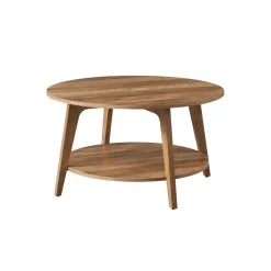 Table de salon à 2 niveaux 80 x 45 cm (ø x h) gris anthracite