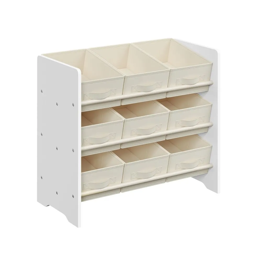 Étagère à jouets pour enfants 9 boîtes gris tourterelle
