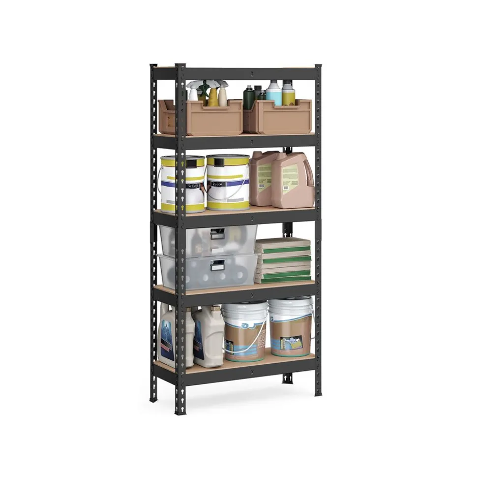 Étagère de rangement à 5 niveaux 30 x 75 x 150 cm