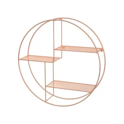 Étagère murale ronde rose gold
