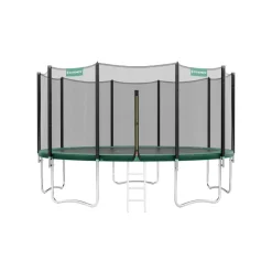 Trampoline Ø305 cm bleu avec filet de protection et échelle