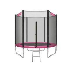 Trampoline Ø305 cm bleu avec filet de protection et échelle