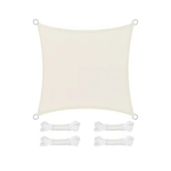 Voile d'ombrage 3 x 3 m beige